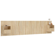 Cabecero de cama con mesitas madera contrachapada roble Sonoma V2265 Vetonek