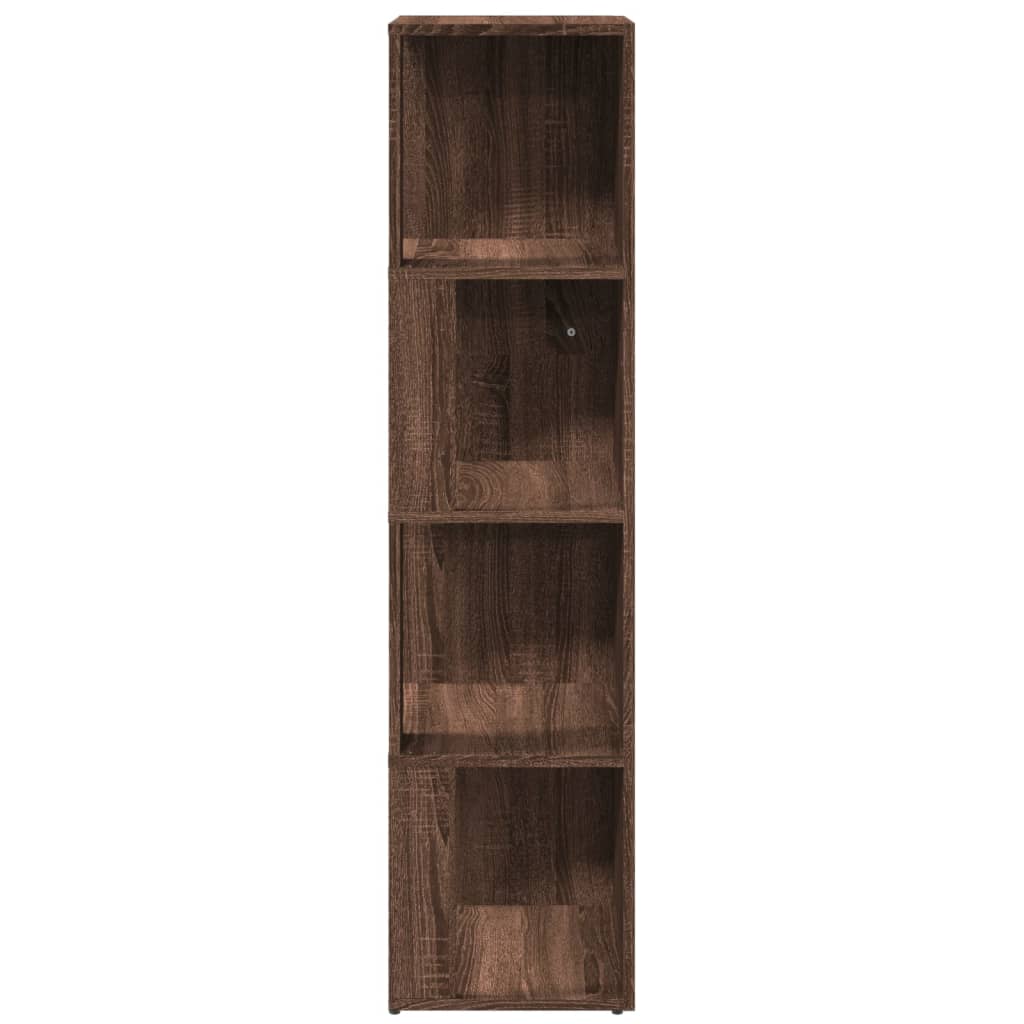 Brown wood corner furniture 33x33x132 cm