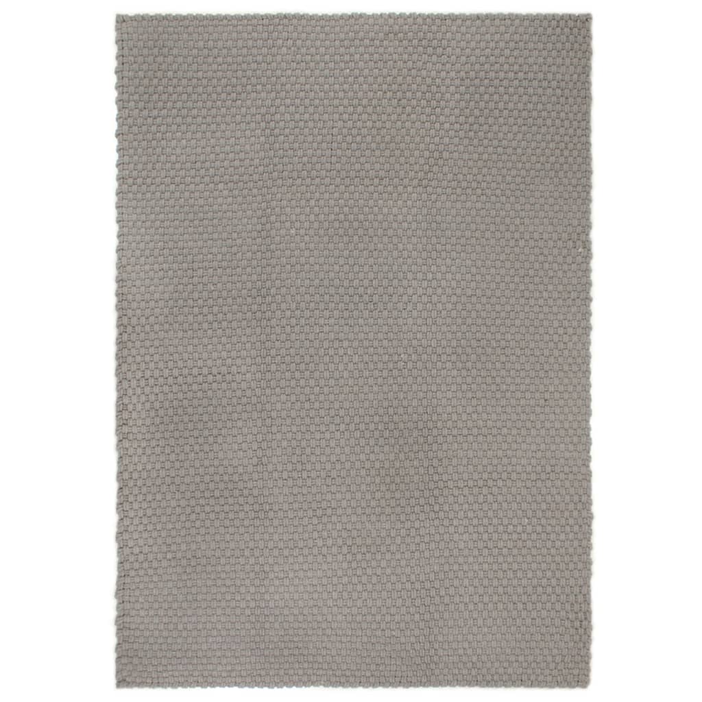 Vetonek Alfombra rectangular algodón gris 80x160 cm