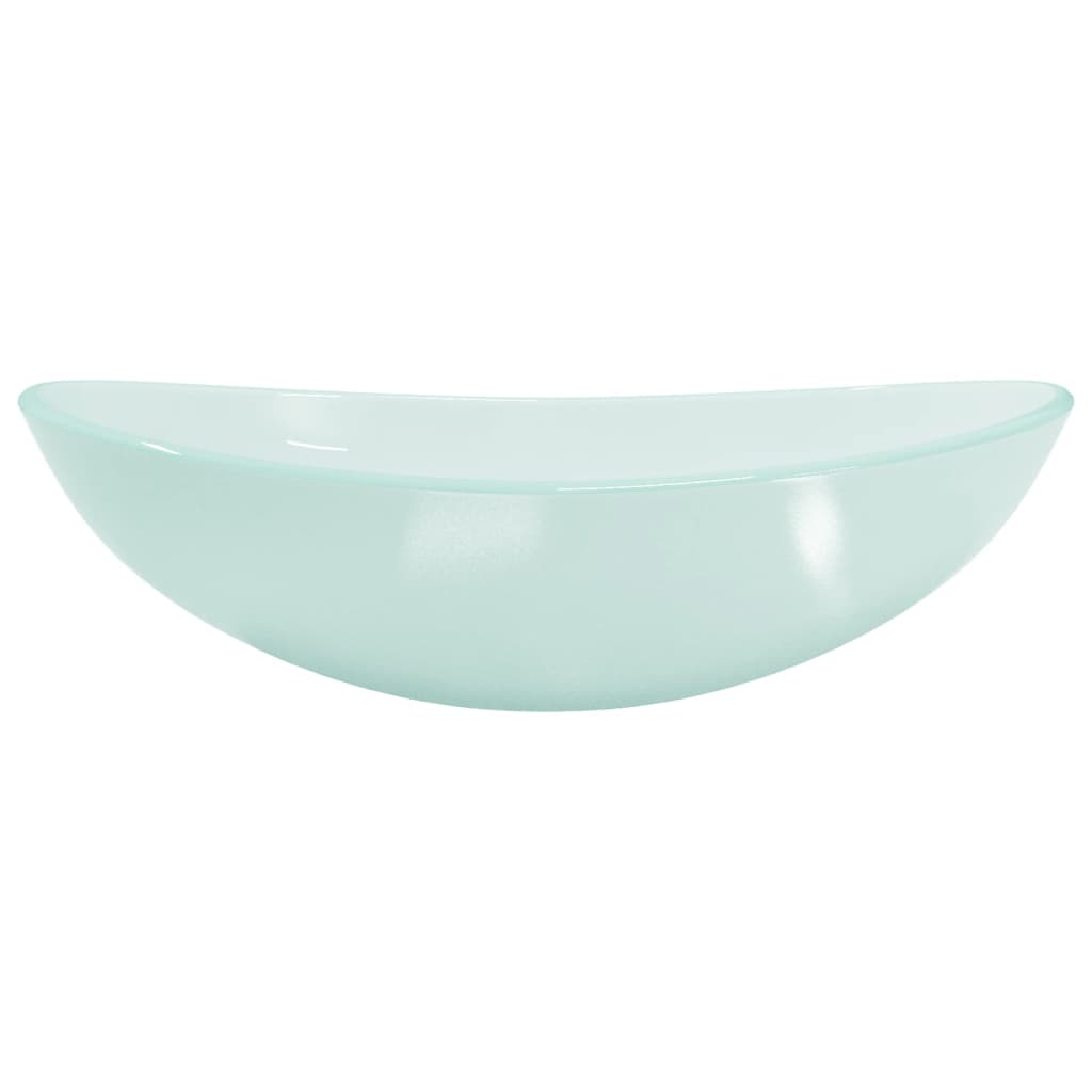 Lavabo de vidrio templado esmerilado 54,5x35x15,5 cm - Vetonek