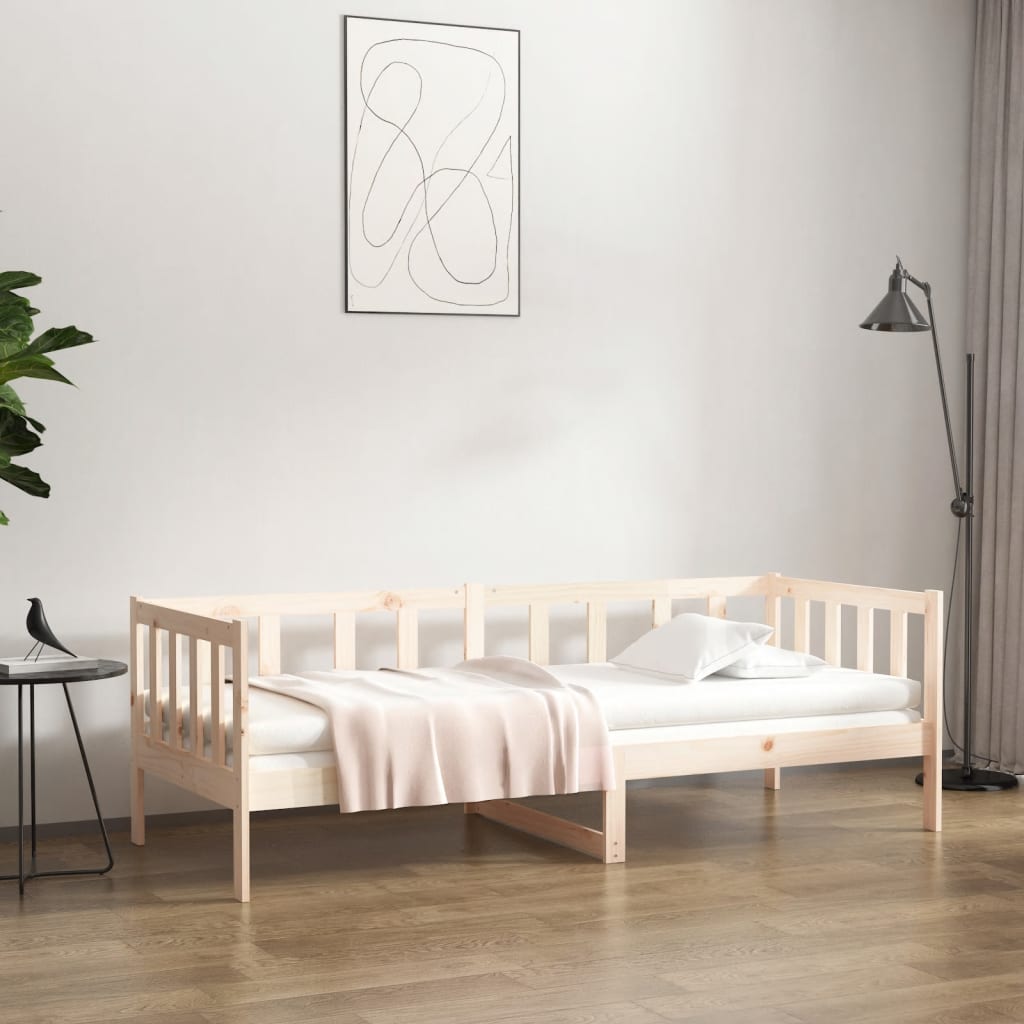 Vetonek Sofá cama sin colchón madera maciza de pino 80x200 cm