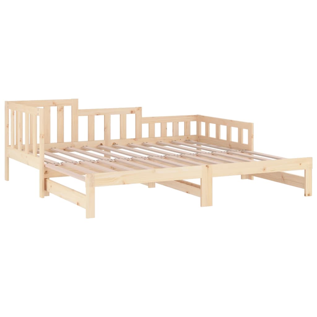 Sofá cama extraíble madera maciza de pino 2x(80x200) cm vidaXL