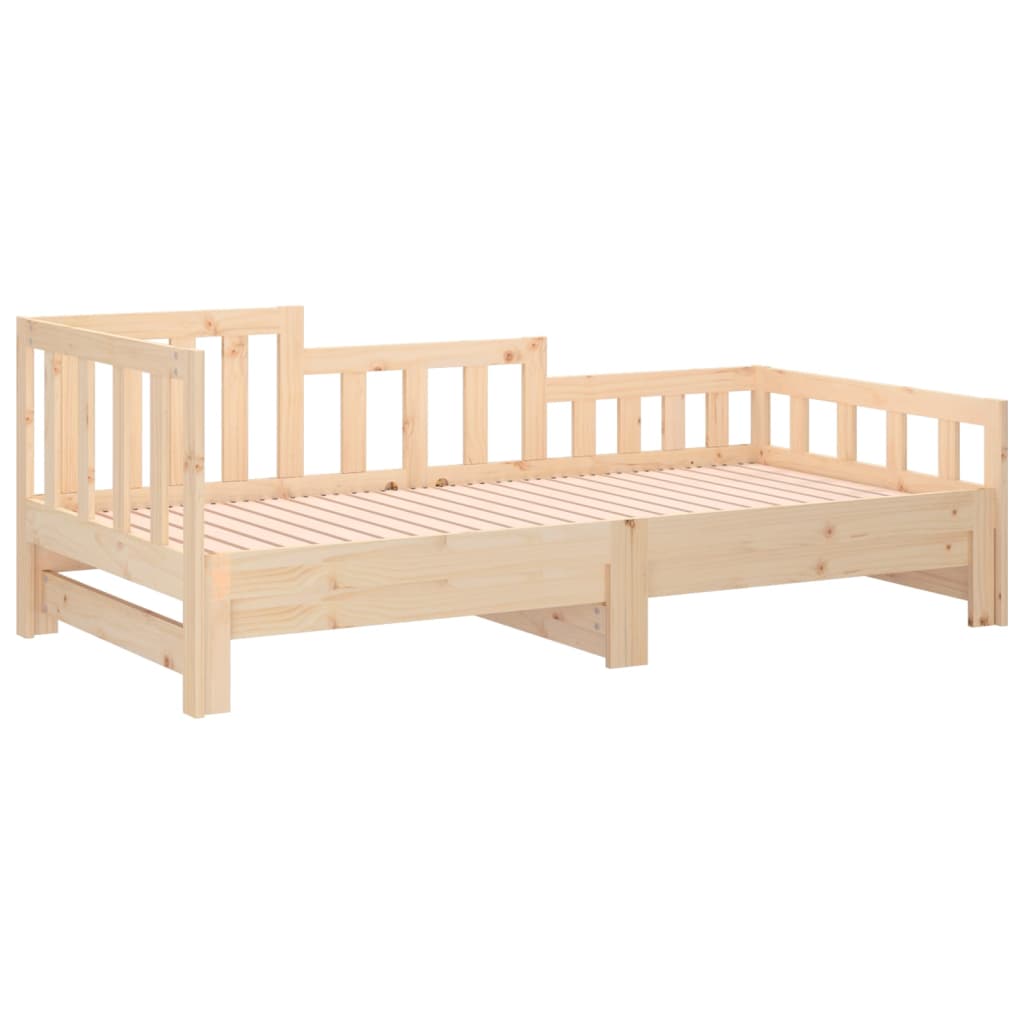 Sofá cama extraíble madera maciza de pino 2x(80x200) cm vidaXL