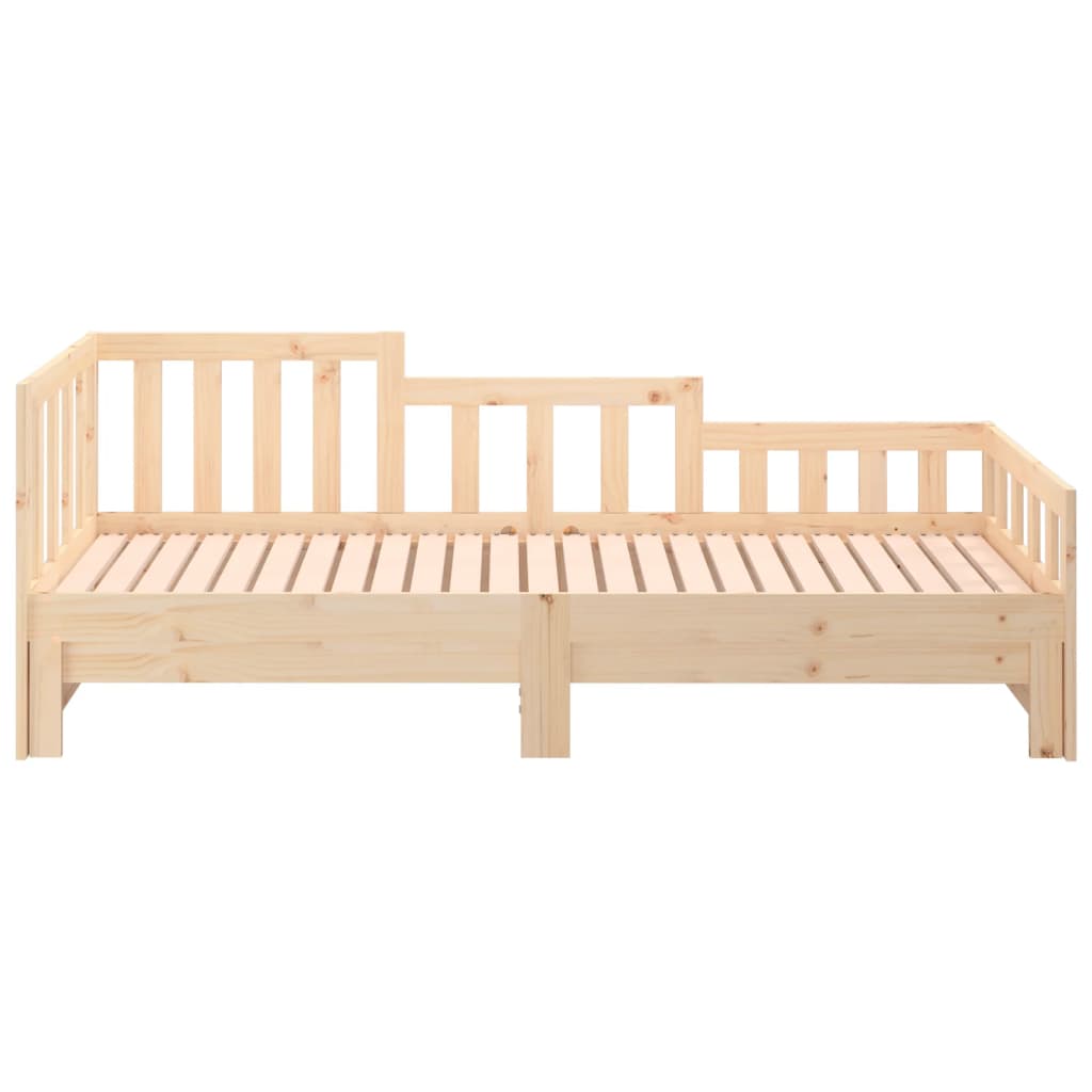 Sofá cama extraíble madera maciza de pino 2x(80x200) cm vidaXL