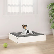 Dog bed solid white pine wood 51.5x44x9 cm v7351 Vetonek