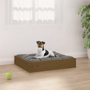 Dog bed solid pine wood honey brown 51.5x44x9 cm v7375 Vetonek