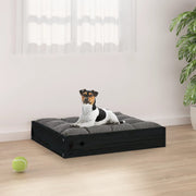 Dog bed solid black pine wood 51.5x44x9 cm v7382 Vetonek