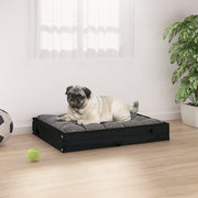 Dog bed solid black pine wood 61.5x49x9 cm v7436 Vetonek
