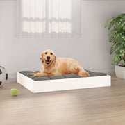 Dog bed solid white pine wood 71.5x54x9 cm v7450 Vetonek