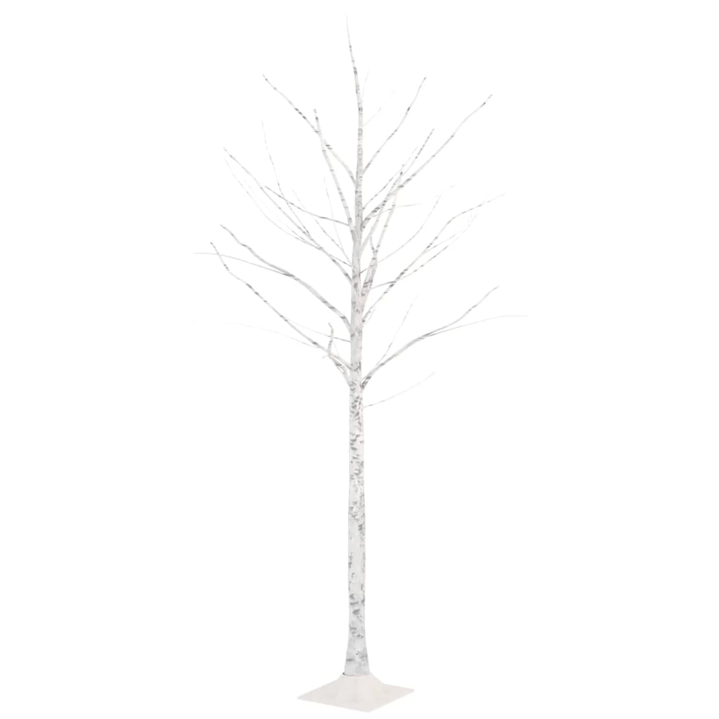 Abedul artificial blanco de 180 cm con 96 LEDs