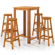 Conjunto de móveis para bar de jardim 5 peças em madeira maciça de acácia V3161 Vetonek