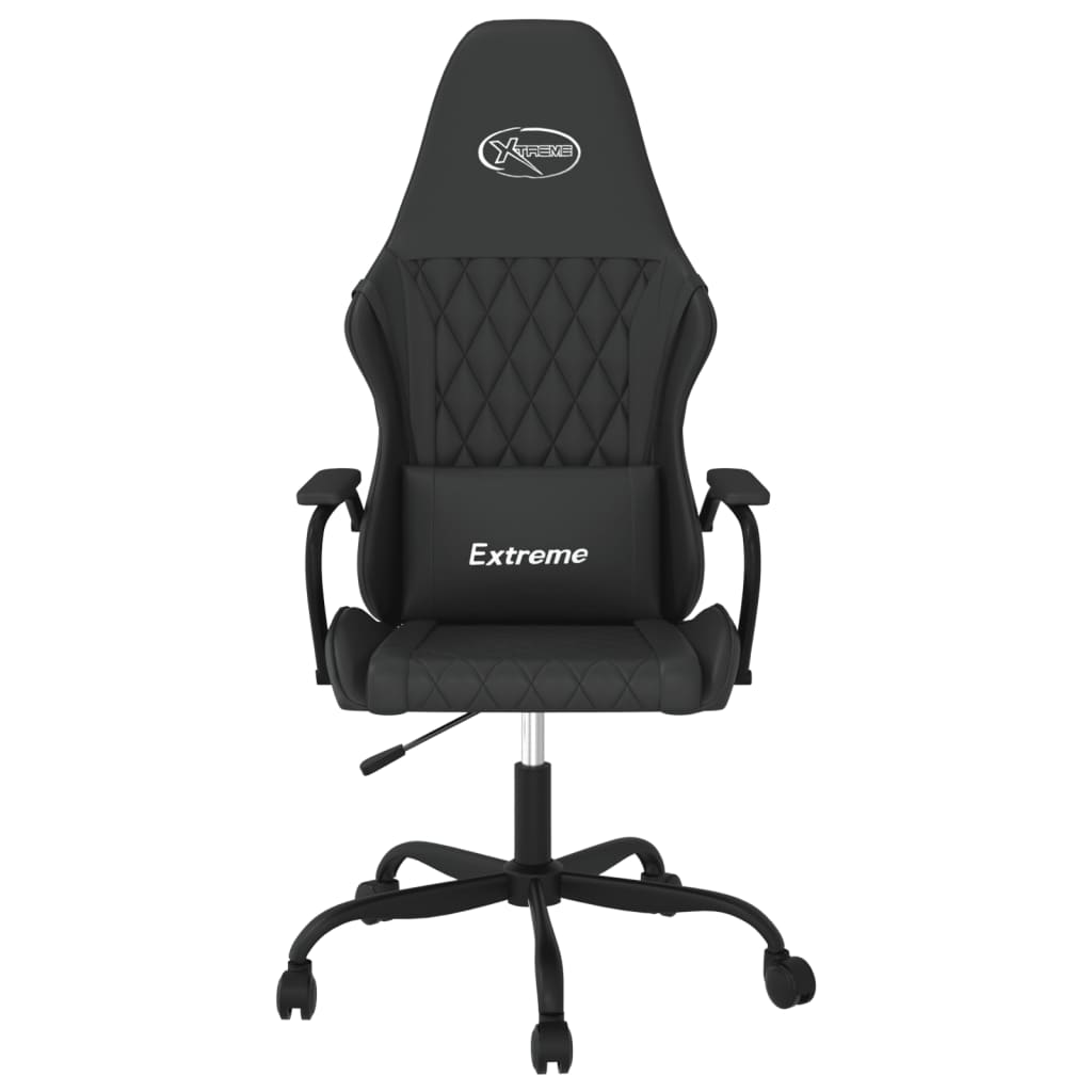 Silla gaming con masaje cuero sintético negro - Vetonek