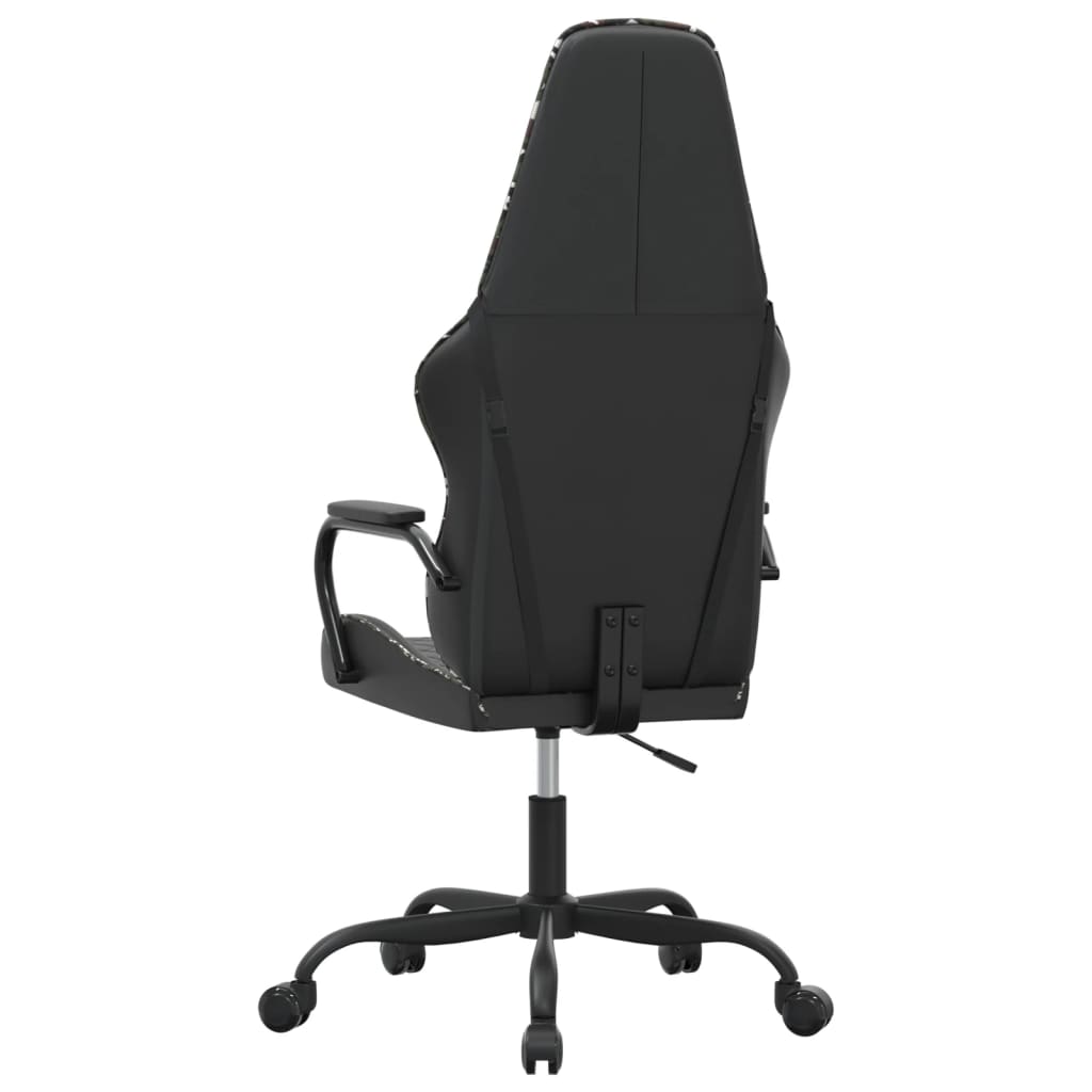 Silla gaming con masaje cuero sintético color camuflaje y negro - Vetonek