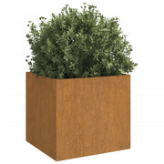 Jardinera de acero corten 42x40x39 cm v5509 - Vetonek