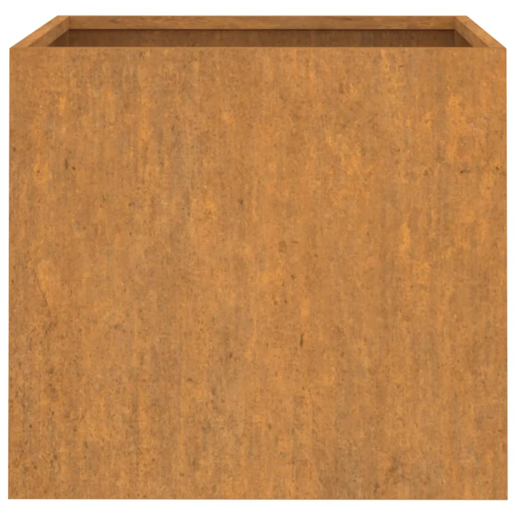 Jardinera de acero corten 42x40x39 cm v5509 - Vetonek