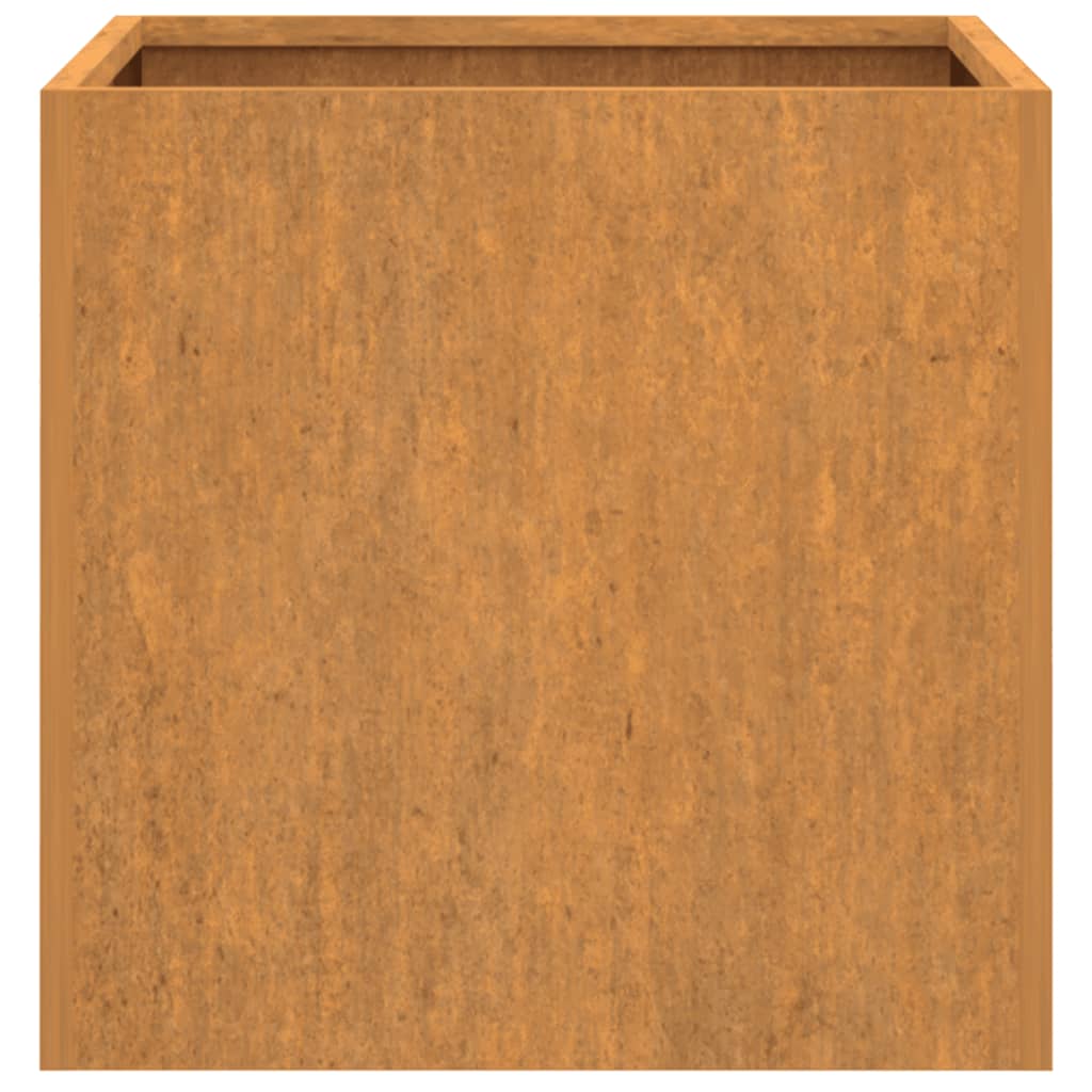 Jardinera de acero corten 42x40x39 cm v5509 - Vetonek