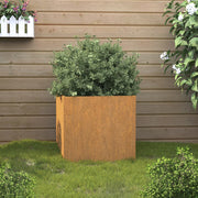 Jardinera de acero corten 42x40x39 cm v5509 Vetonek