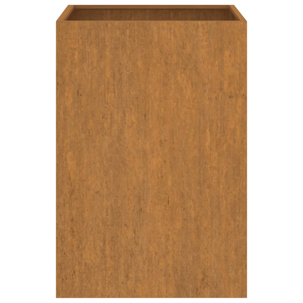 Jardinera de acero corten 42x38x75 cm v5554 - Vetonek