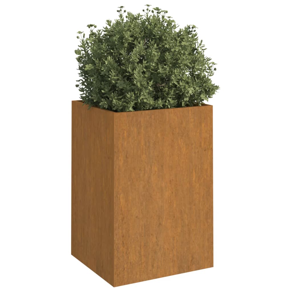 Jardinera de acero corten 52x48x75 cm v5561 - Vetonek