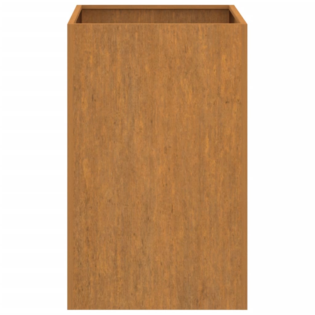 Jardinera de acero corten 52x48x75 cm v5561 - Vetonek