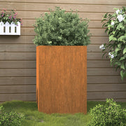 Jardinera de acero corten 52x48x75 cm v5561 Vetonek