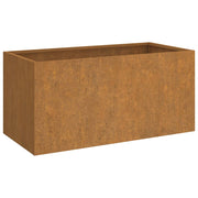 Vetonek Jardinera de acero corten 62x30x29 cm