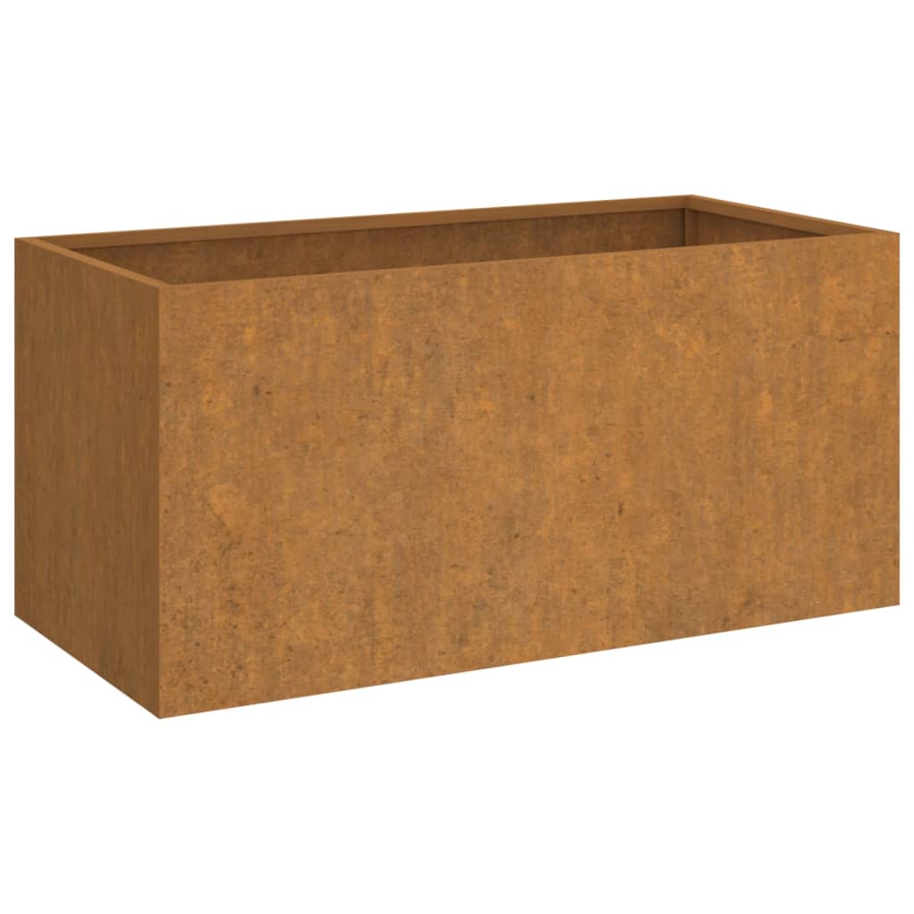 Vetonek Jardinera de acero corten 62x30x29 cm