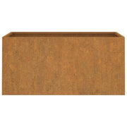 Jardinera de acero corten 62x30x29 cm v5578 - Vetonek