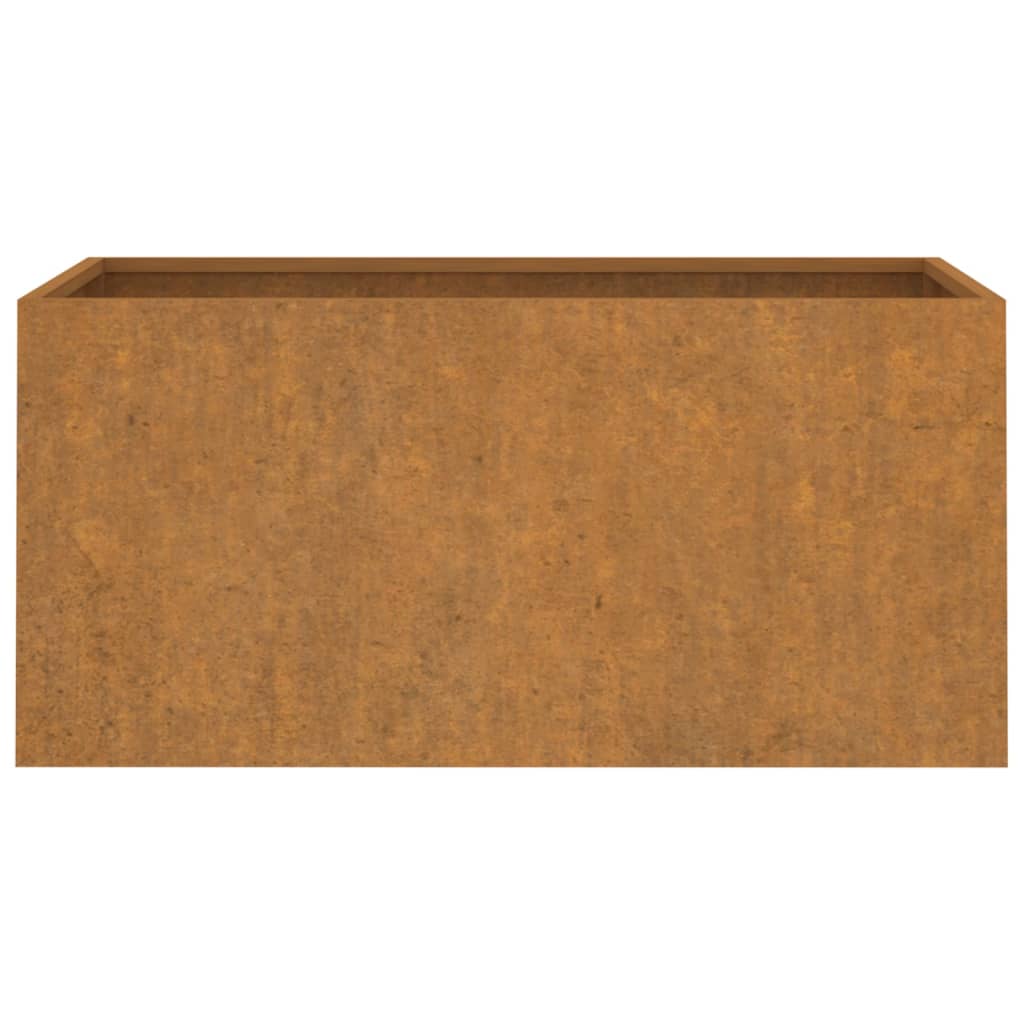 Jardinera de acero corten 62x30x29 cm v5578 - Vetonek