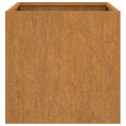 Jardinera de acero corten 62x30x29 cm v5578 - Vetonek