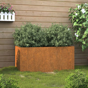 Jardinera de acero corten 62x30x29 cm v5578 Vetonek