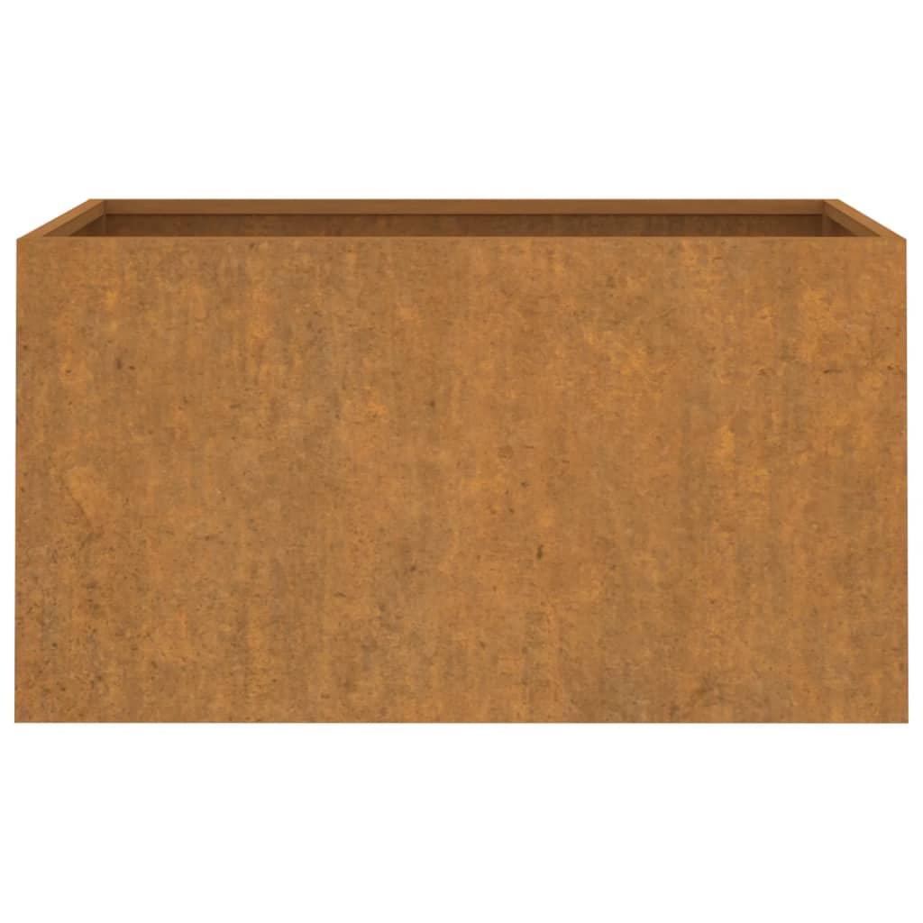 Jardinera de acero corten 62x40x39 cm v5585 - Vetonek