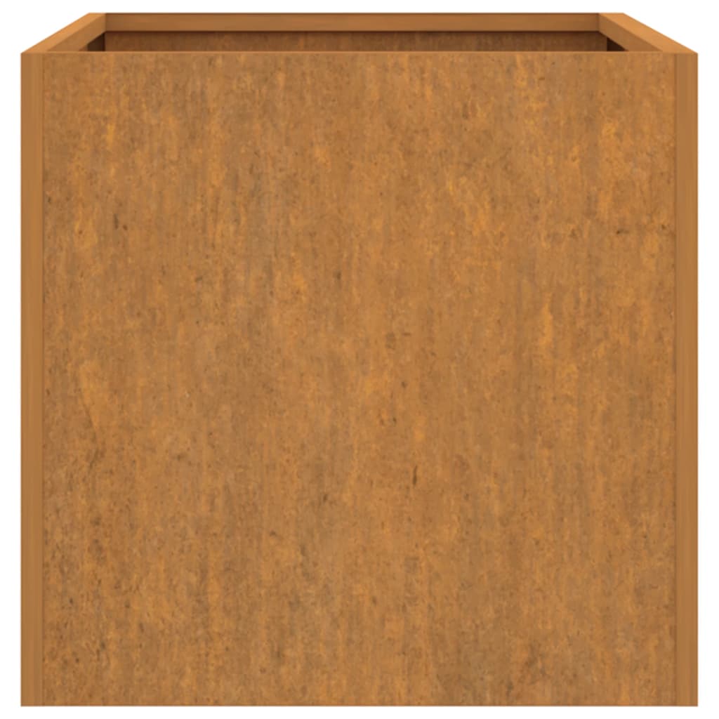 Jardinera de acero corten 62x40x39 cm v5585 - Vetonek