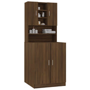 Washing machine cabinet brown oak plywood V5362 Vetonek