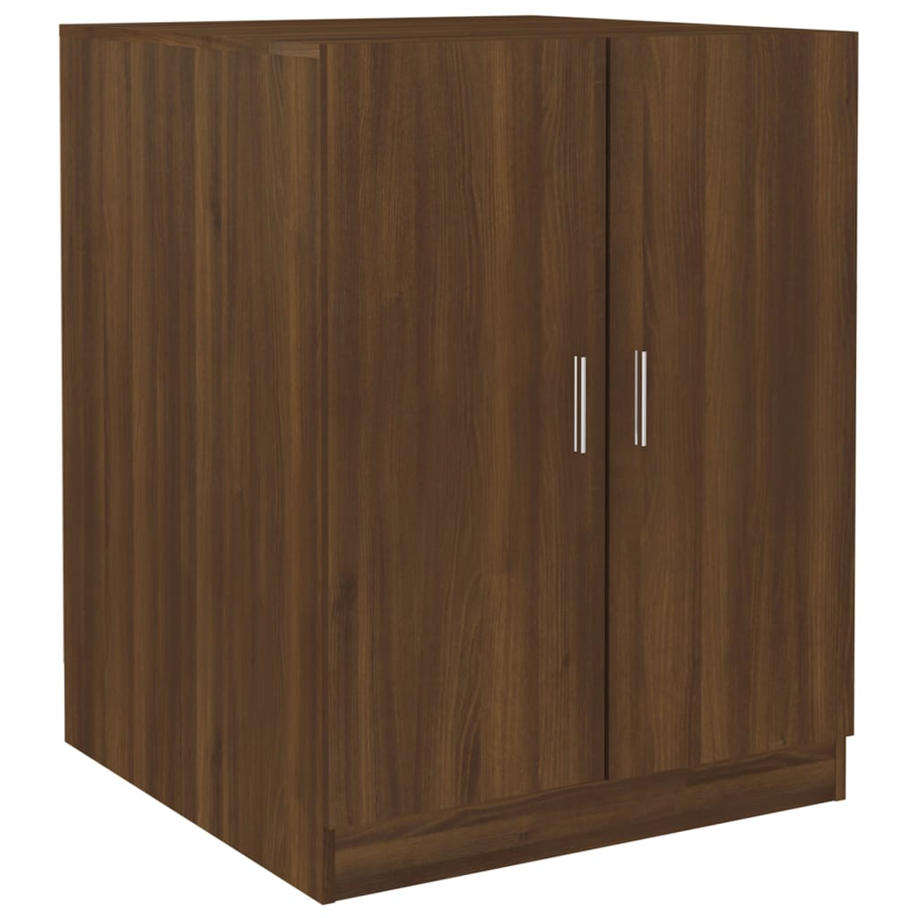 Washing machine cabinet brown oak plywood V5362 Vetonek
