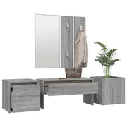 Set di mobili da ingresso in compensato grigio Sonoma v5539 - Vetonek