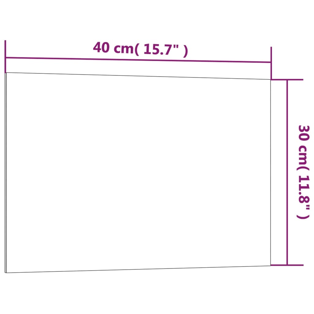 Pizarra magnética de pared vidrio templado blanco 40x30 cm