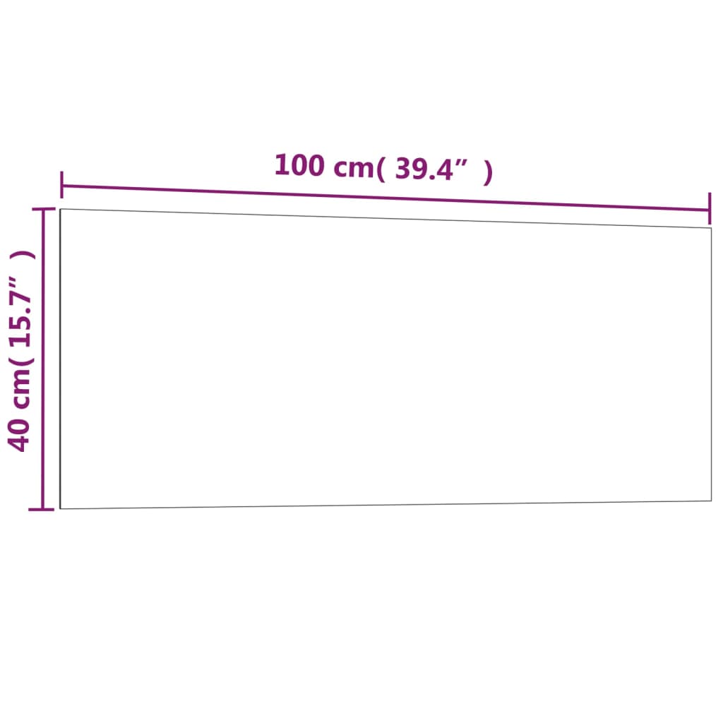 Scheda magnetica a parete Glassa temperata bianca 100x40 cm