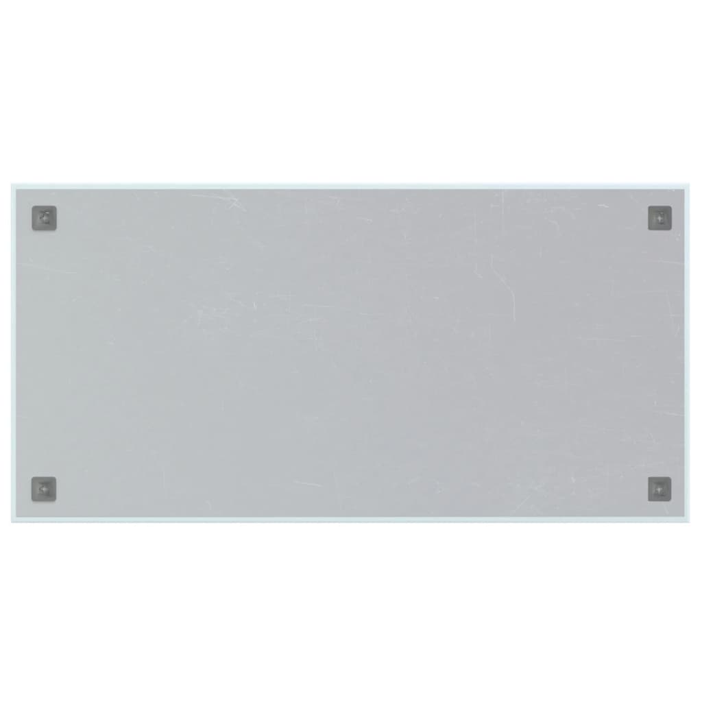 Pizarra magnética de pared vidrio templado blanco 100x50 cm vidaXL