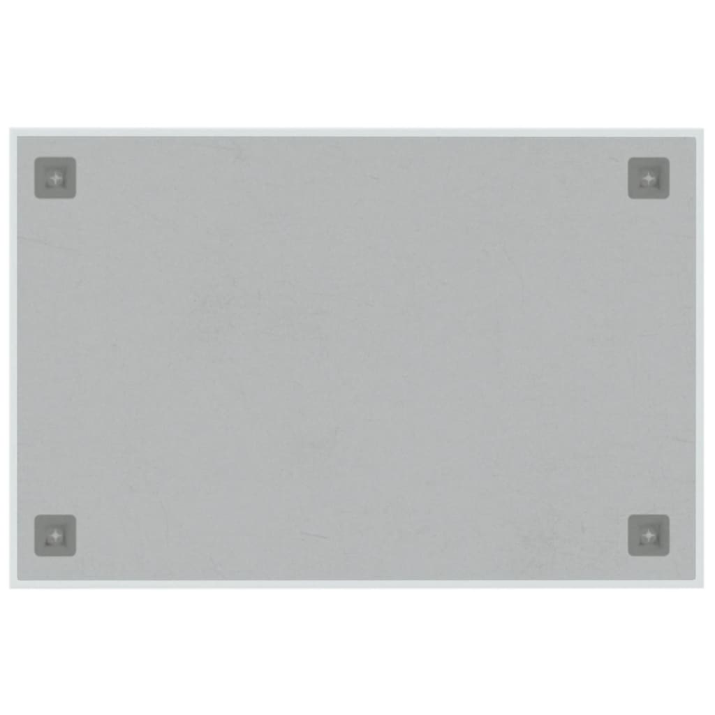 Pizarra magnética de pared vidrio templado blanco 60x40 cm vidaXL