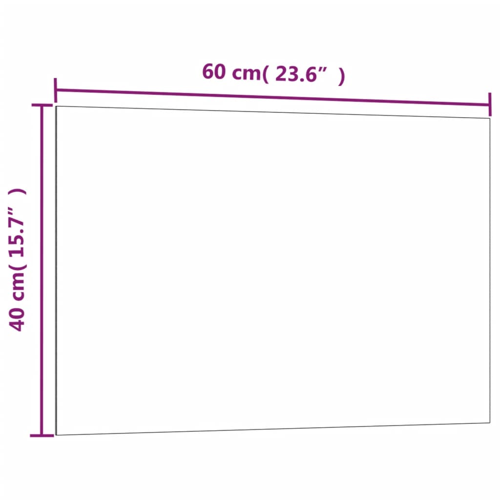 Pizarra magnética de pared vidrio templado blanco 60x40 cm vidaXL