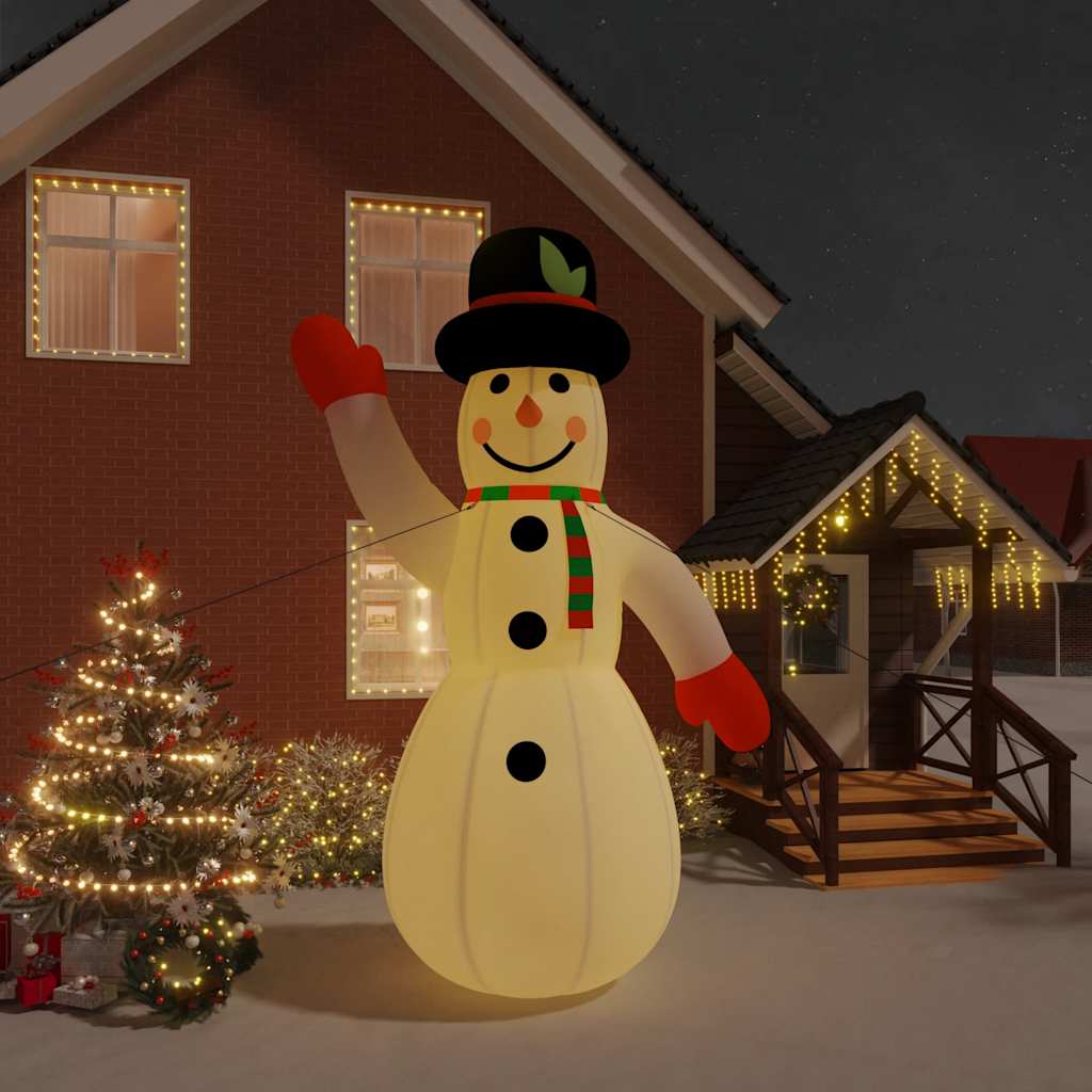 Vetonek Muñeco de nieve inflable de Navidad con LEDs 455 cm