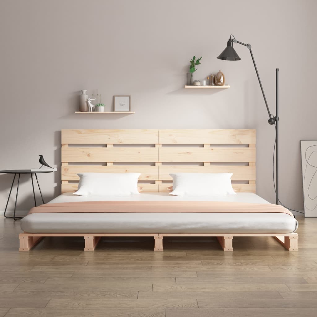 Estructura de cama sin colchón madera de pino blanca 140x200 cm