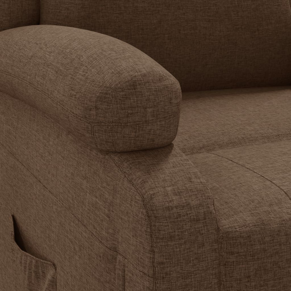 Sillón reclinable de tela marrón V4470 Vetonek