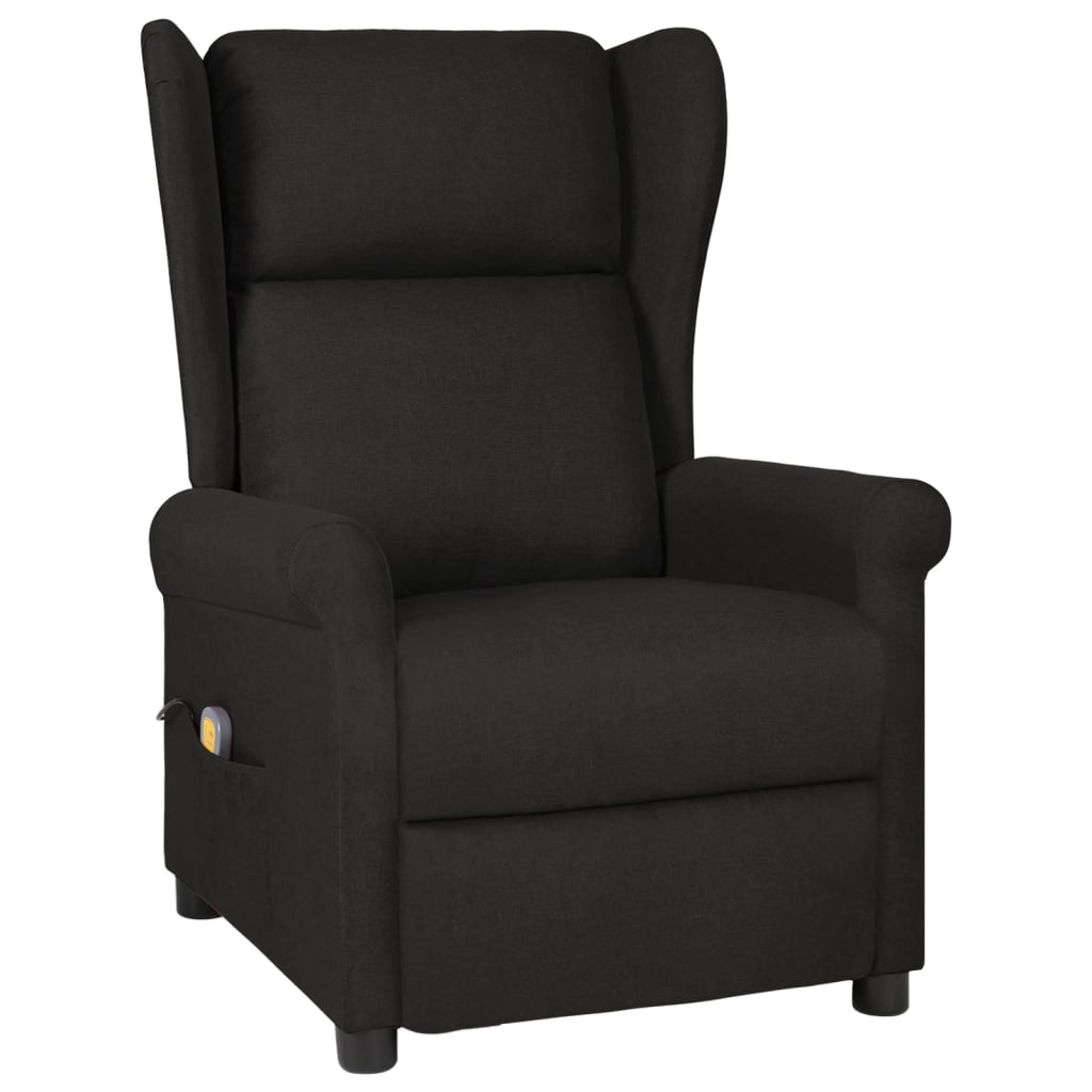 Vetonek Sillón de masaje de tela negro