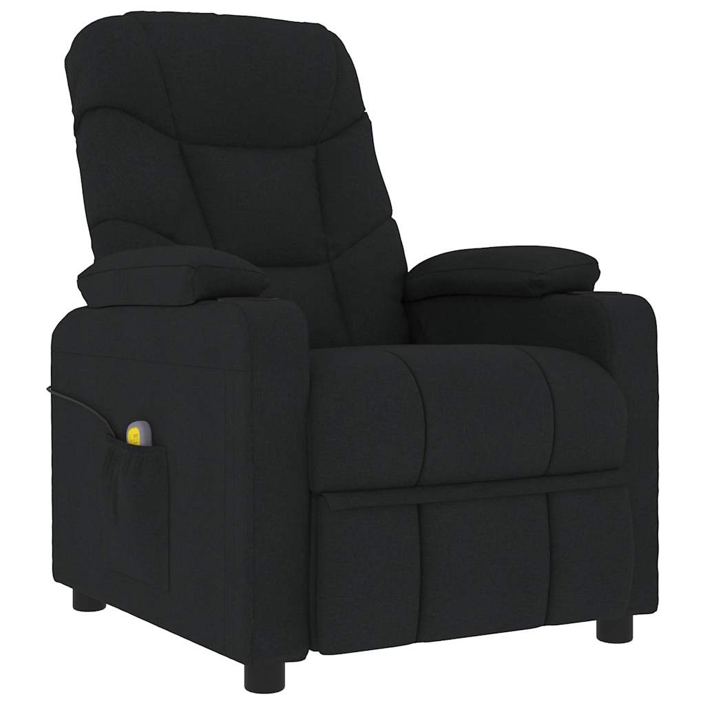 Vetonek Sillón reclinable de tela negro