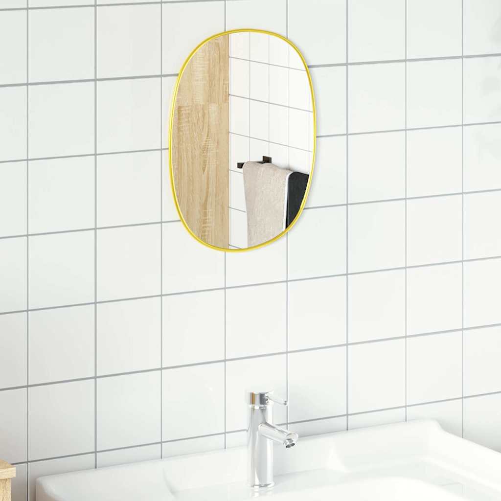 Gold wall mirror 30x25 cm