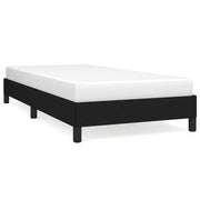 Vetonek Estructura de cama sin colchón tela negro 90x190 cm