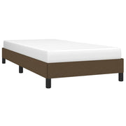 Estructura de cama sin colchón tela marrón oscuro 90x190 cm v7327 - Vetonek