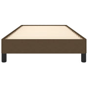 Estructura de cama sin colchón tela marrón oscuro 90x190 cm v7327 - Vetonek